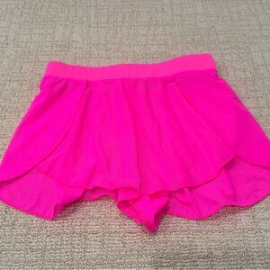 Adult Small Tiger Friday Vibrant Sheer Neon Pink Shorts